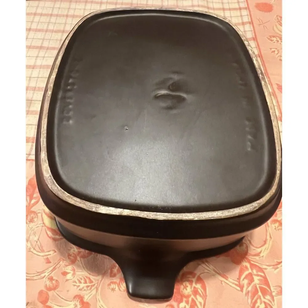 Doverstone England‎ Casserole Lid Brown Rectangle Baking Serving Dish Vtg 1970s